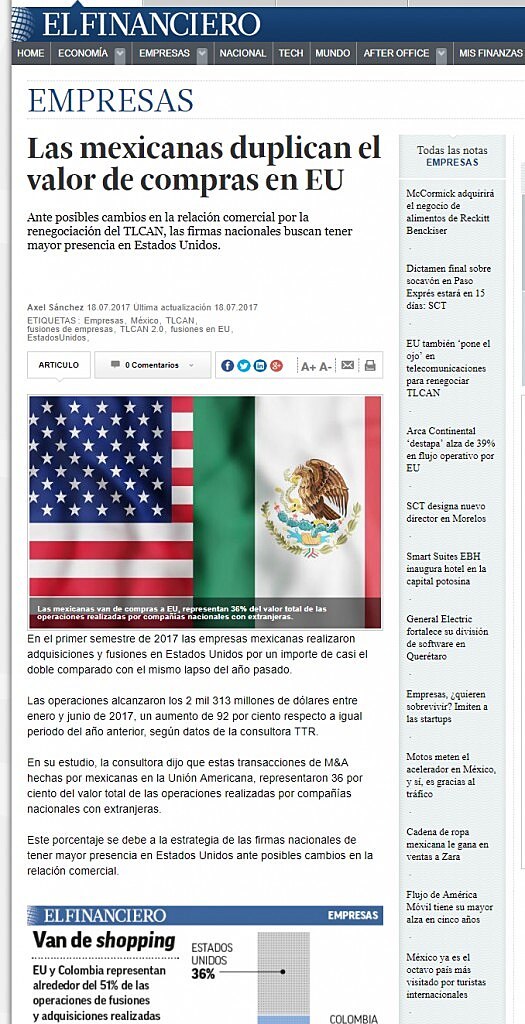 Las mexicanas duplican el valor de compras en EU